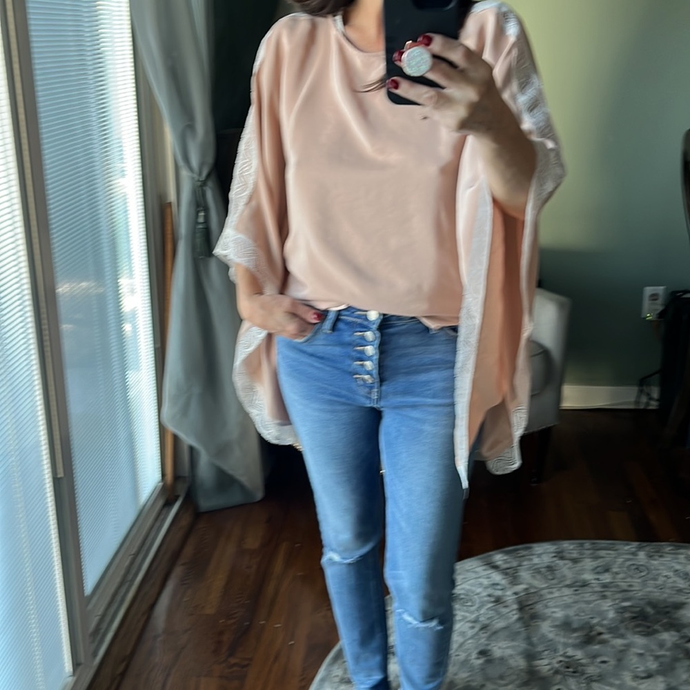 Drew 100% silk top size S